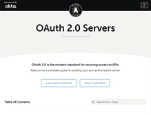 Tablet Screenshot of oauth.com